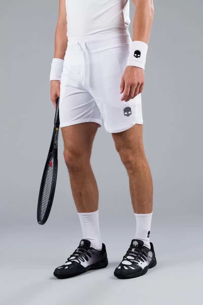 Tech Shorts (White) - Hydrogen Tennis Clothing